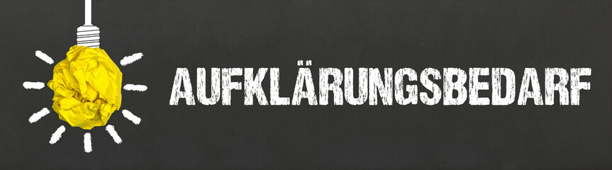 Aufklärungsbedarf	
