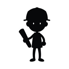 3d little human cartoon character  illustration