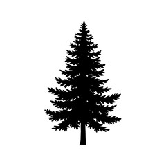 Pine Tree Silhouette vector illustration