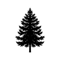 Pine Tree Silhouette vector illustration