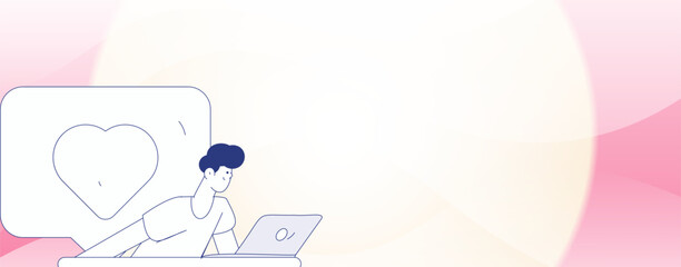 Flat vector illustration of business people operating work scene
