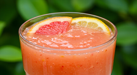 Refreshing Citrus Smoothie With Grapefruit And Lemon For Healthy Lifestyle