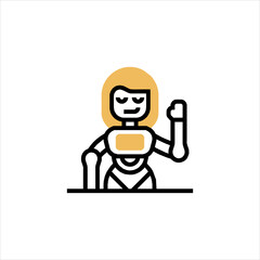 cartoon character of man