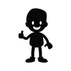 cartoon character of man