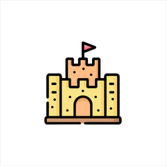 castle vector illustration