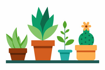 Obraz premium vector illustration of a flower pot