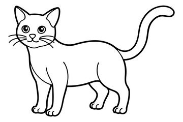 Obraz premium vector illustration of a cat
