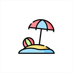 vector illustration of an umbrella