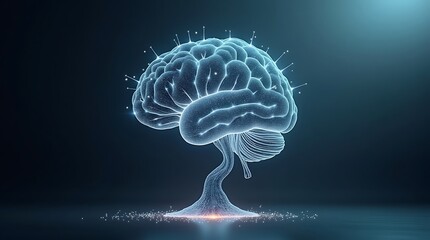 Abstract light tree design graphic for modern background