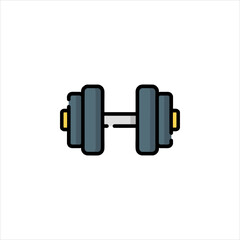 dumbbell isolated on white