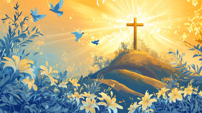 cross on the field