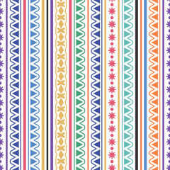 Seamless ornament. Colorful pattern of traditional national patterns. Background for textiles, textures, prints, wallpapers, clothes and interior, An idea for creative design