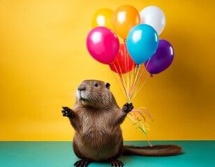 Zwischen Luftballons