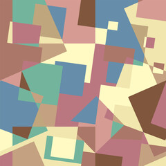 Geometric colorful wallpaper design, textures, textiles. A template for a splash screen, wallpaper, or banner. The idea of interior design and creativity