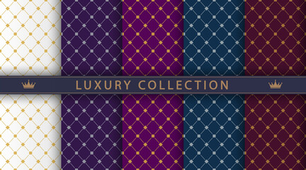 A luxurious pattern. A set of spectacular patterns for covers, prints, interior design, premium packaging and creative ideas