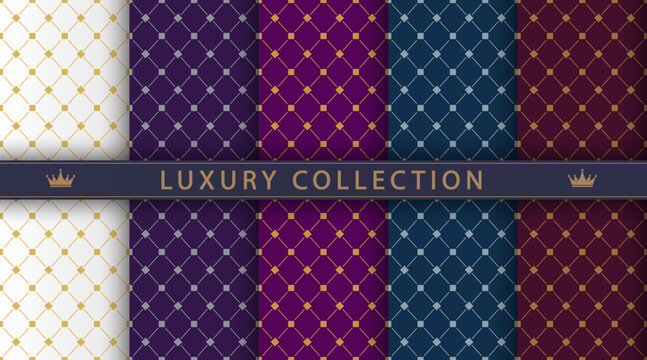 A luxurious pattern. A set of spectacular patterns for covers, prints, interior design, premium packaging and creative ideas