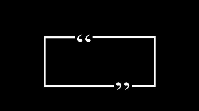 Text quote sign. White Icon with long shadow at purple background. Illustration. Blank horizontal white paper mockup.