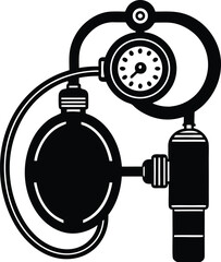 vector illustration of a gas pump