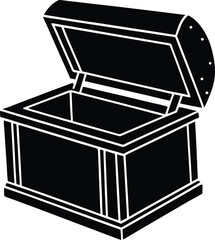 treasure chest isolated on white