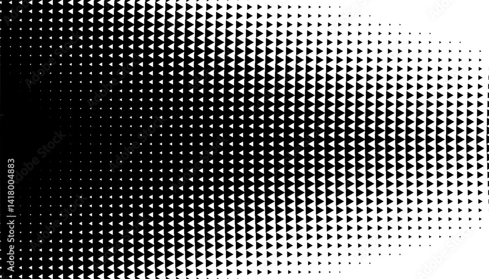 Poster black and white smooth transition pattern with triangle shape made sharp arrows effect. for sporty b