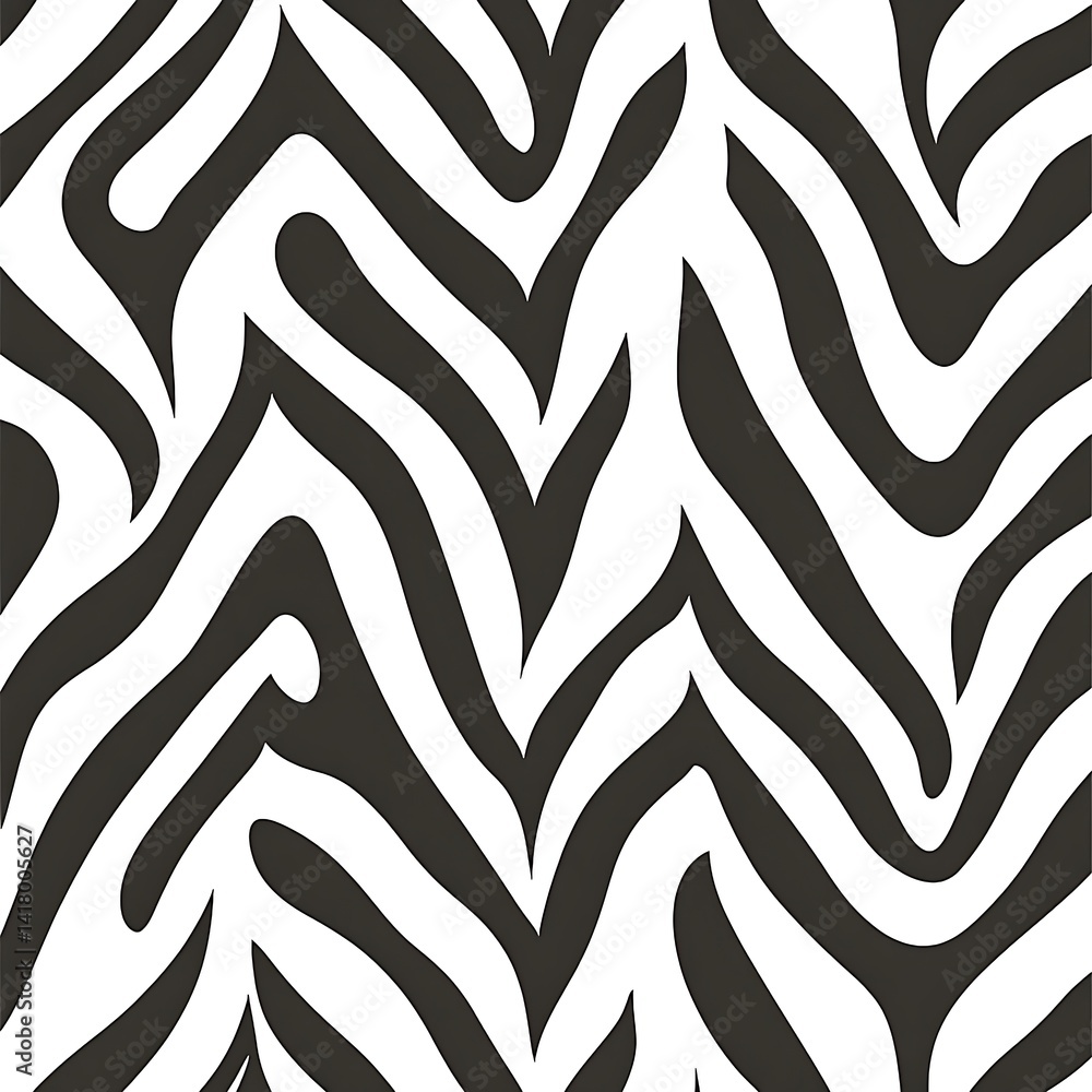 Poster zebra pattern background design