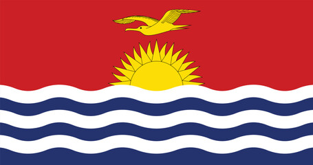 The National Flag of Kiribati Flag of the Republic of Kiribati Kiribati National Banner Symbol of Kiribati: The Flag The Kiribati Ensign © GraphicGalaxy