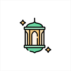 vector illustration of a temple