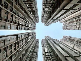 Residential scyscraper in  Tseung Kwan O, Hong Kong