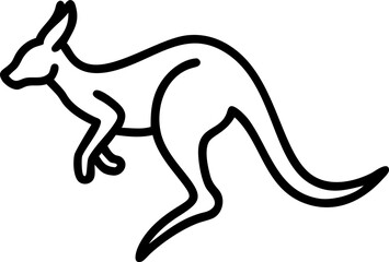 vector illustration of a kangaroo