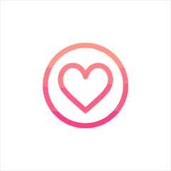 heart icon vector illustration