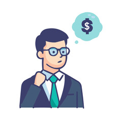 businessman with money