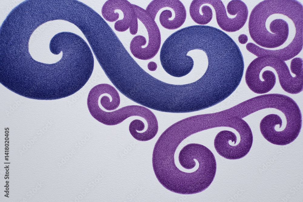 Aufkleber colorful swirl patterns create a vibrant design on a plain surface