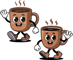 Cute Mug Cartoon Vector