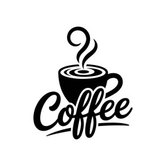 Savoring the Aroma of Coffee: A minimalist artistic representation of coffee with steam gently rising from the cup. Capturing warmth and inviting mood.