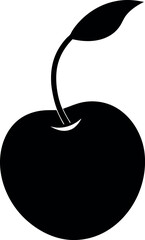 acerola cherry silhouette vector icon