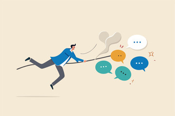 Stock Vector ID: 2233956309

Requirement gathering, catch up meeting summary, client or customer opinion, conversation, effective communication or message and conversation concept, businessman catchin