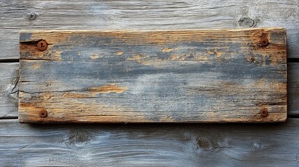 Rustic Wooden Sign Hanging on Wall - Vintage Home Decor