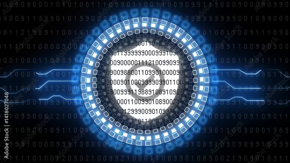 Poster cyber security, network protection and digital data with shield symbol digital concept. network, cyb