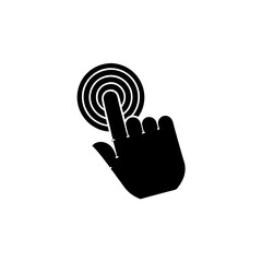 creative details Touchscreen gesture icon Vector Illustration