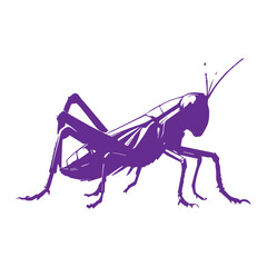 purple grasshopper icon