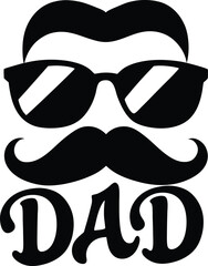 mustache and glasses