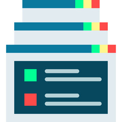 Obraz premium Tabs single vector illustration icon