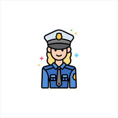 funny cartoon policeman