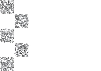 ハート柄の背景 白黒の3色 フチハート