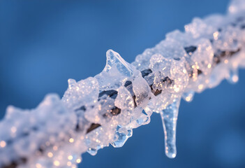 close up of a piece of ice