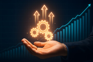 Business growth strategy success financial investment planning and development concept illustration