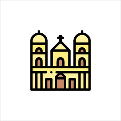 vector illustration of a church
