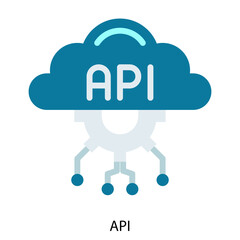 API single vector illustration icon