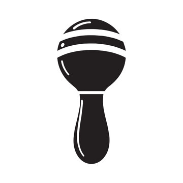 black maraca musical instrument clip art preview