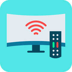 Television single vector illustration icon